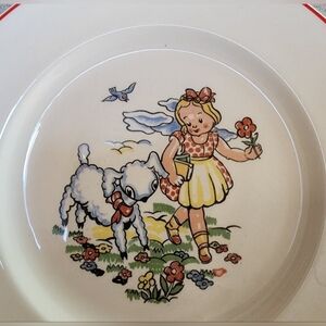 Vntg Salem China Company Children's Dish Set of 3 pieces